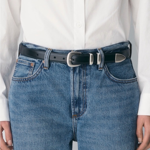 Aritzia Accessories - ARITZIA Legendary Solid Brass Leather Belt